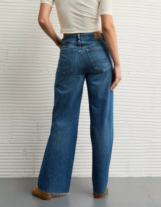 Jeans high rise baggy wide leg