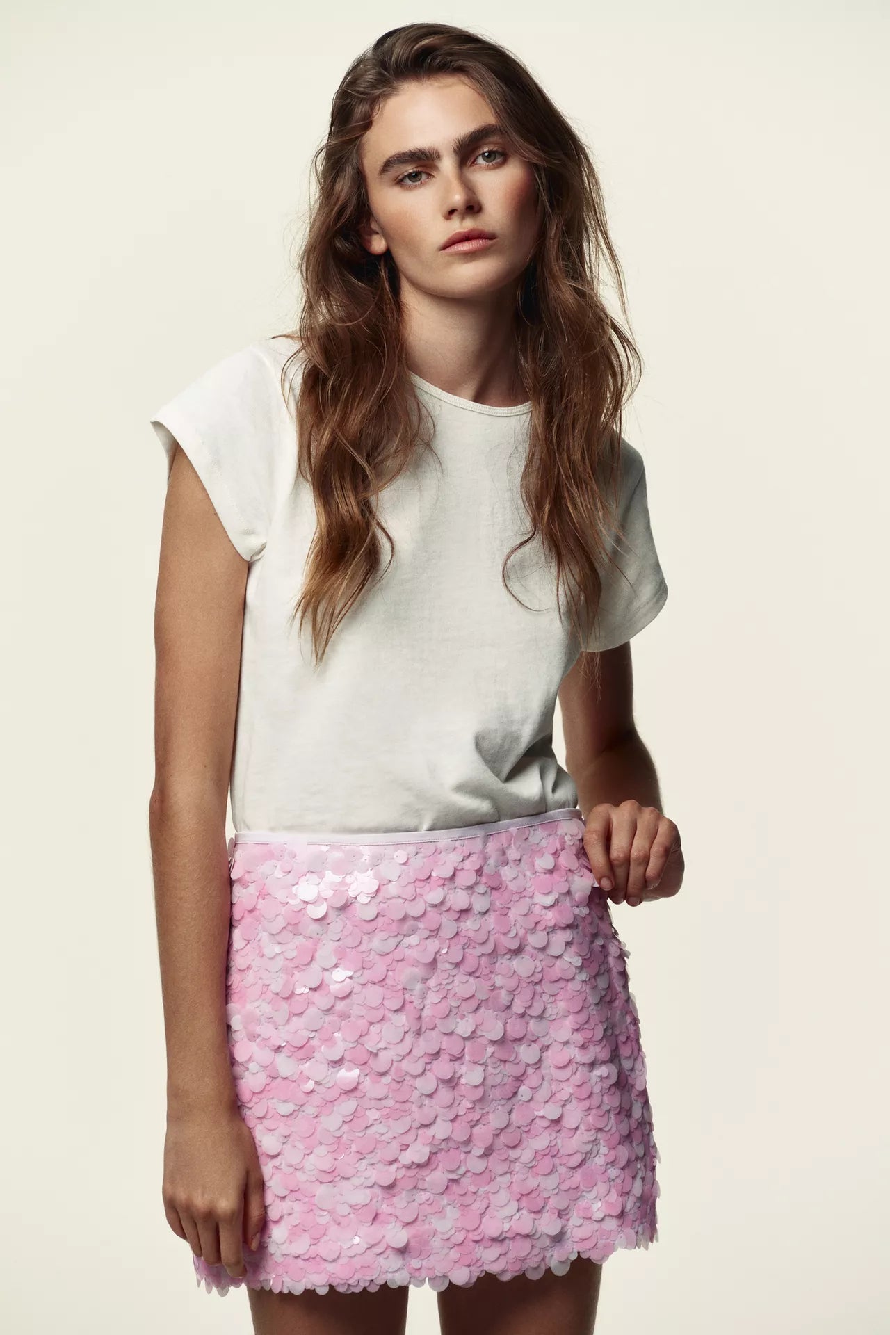 FALDA MINI LENTEJUELAS