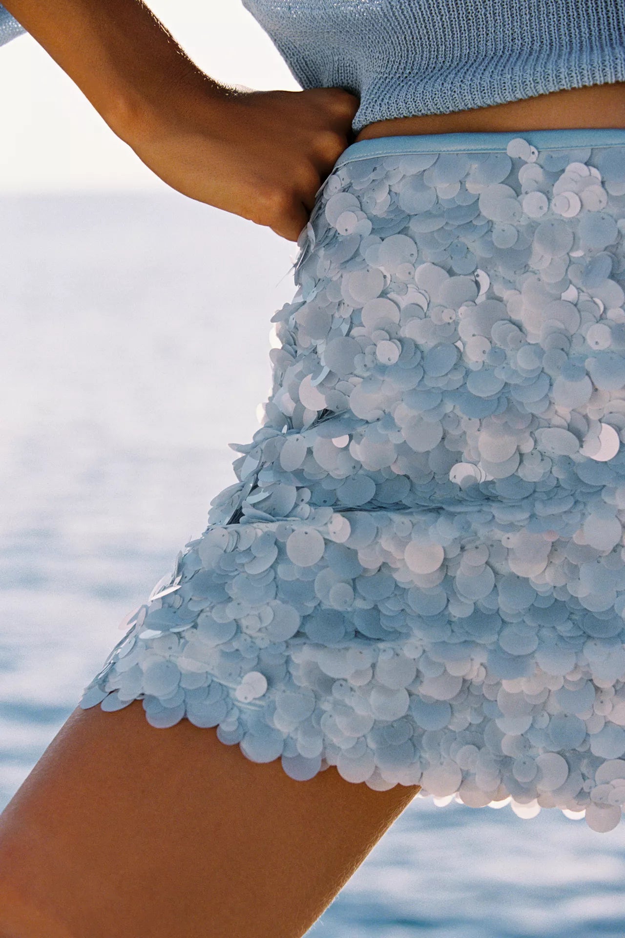 FALDA MINI LENTEJUELAS