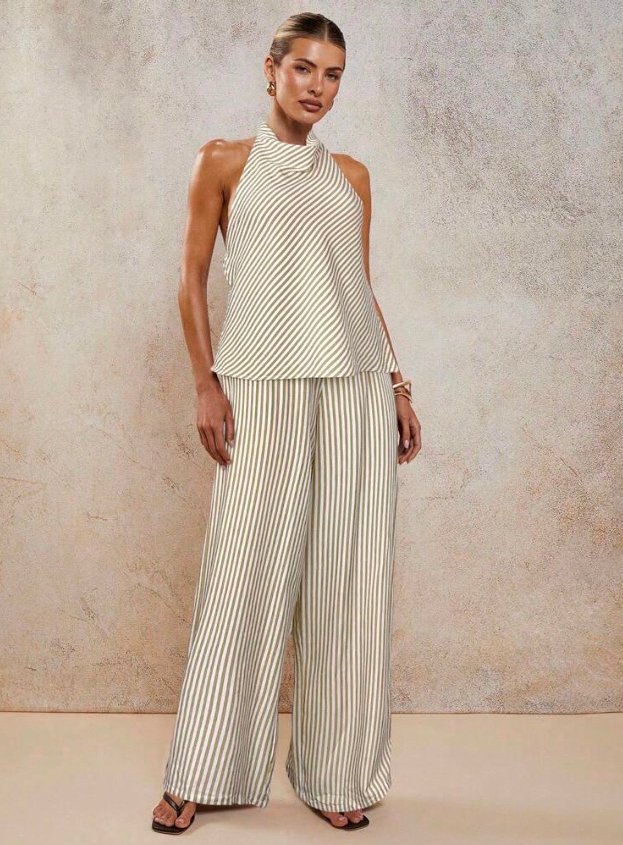 Conjunto rayas Halter