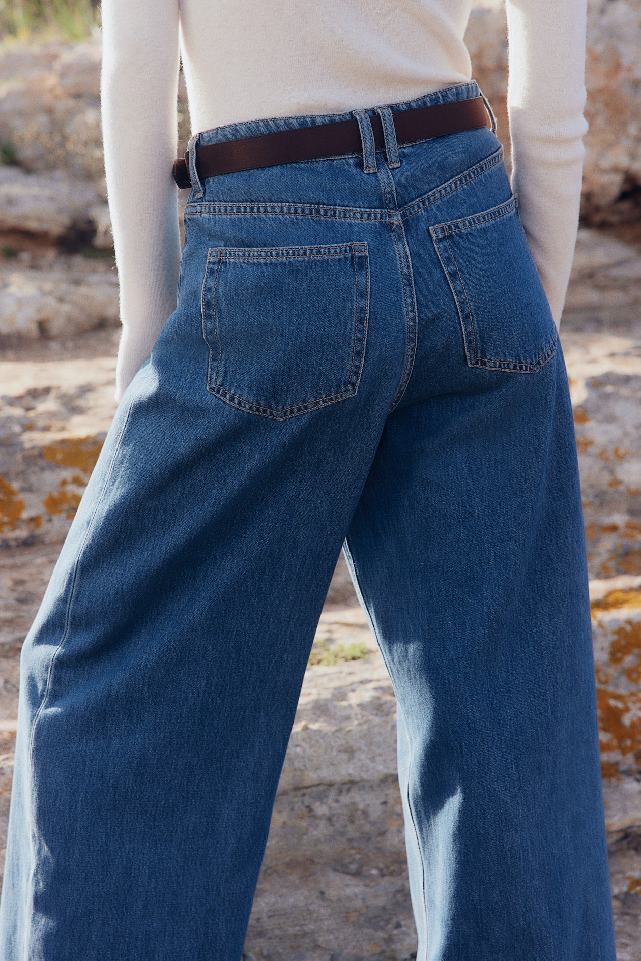 Jeans wide high