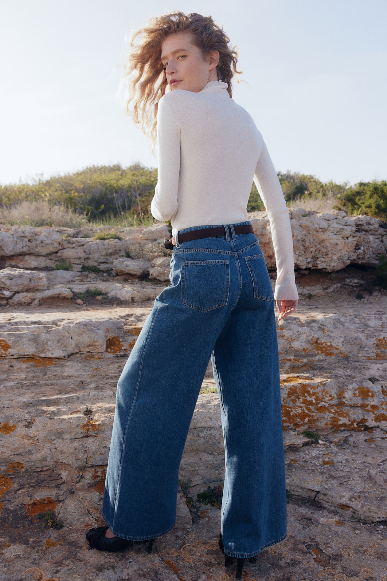 Jeans wide high