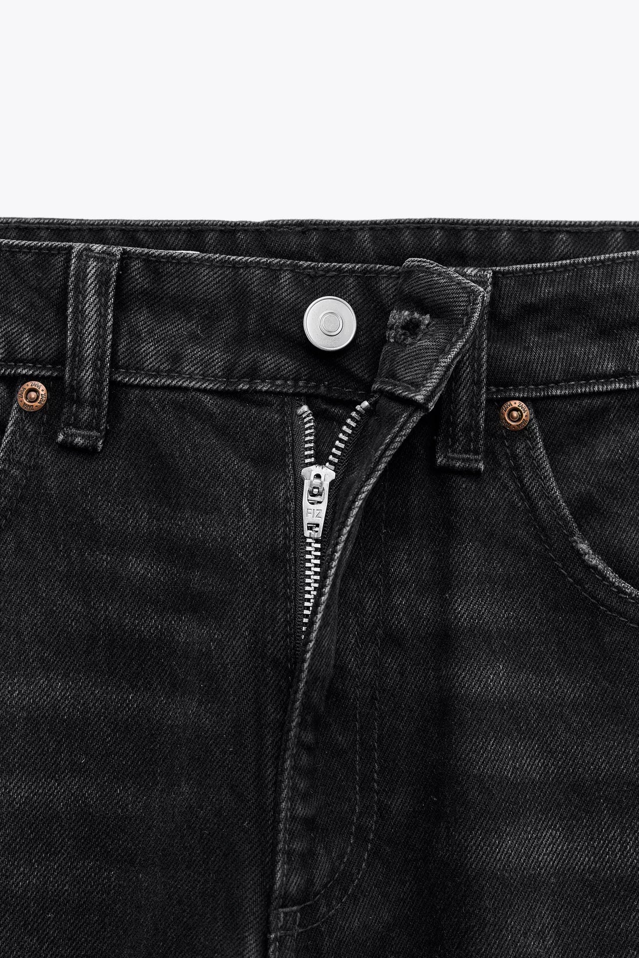 JEANS TRF WIDE LEG TIRO MEDIO FULL LENGTH