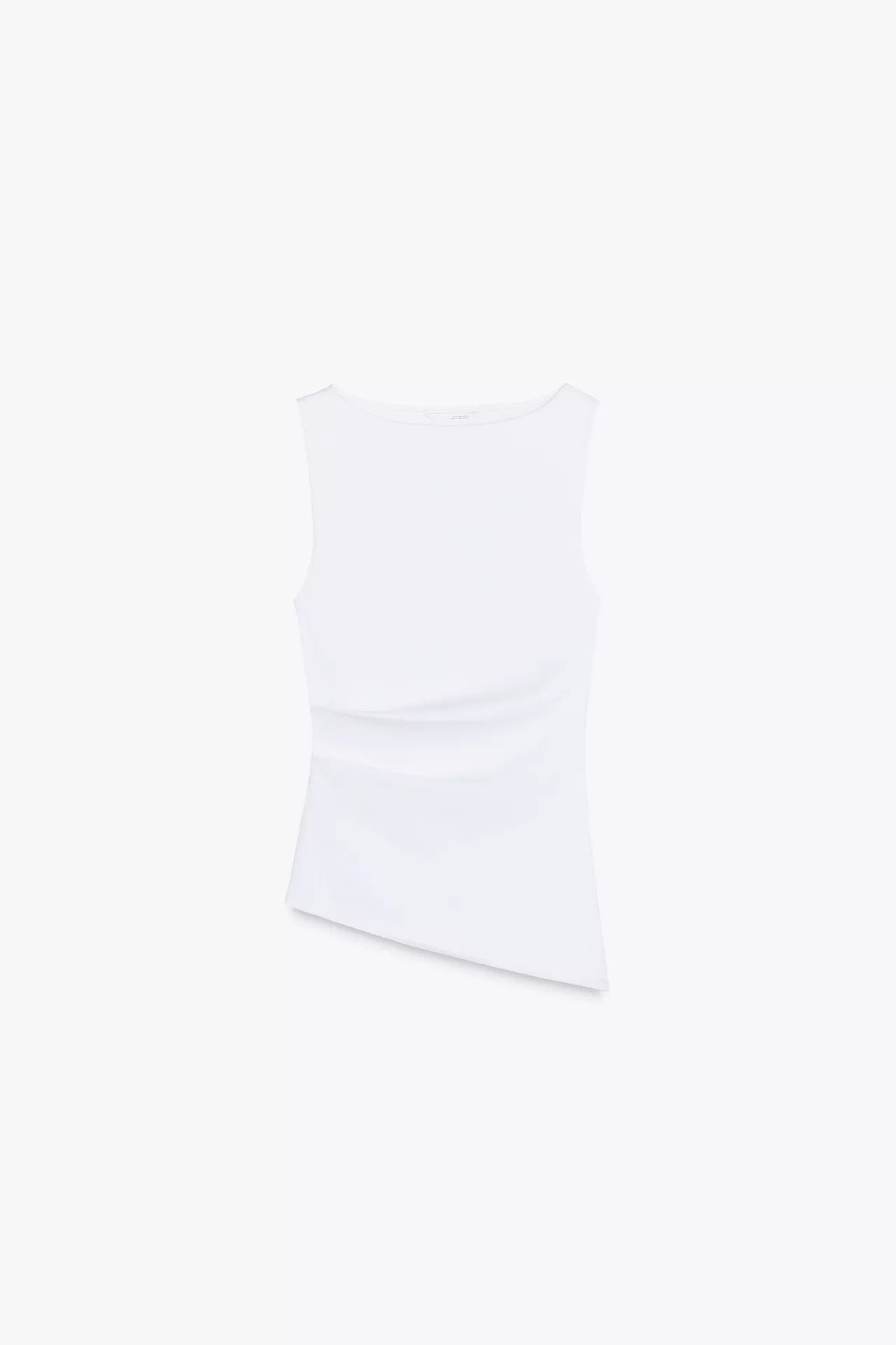 CAMISETA ASIMÉTRICA PLIEGUES