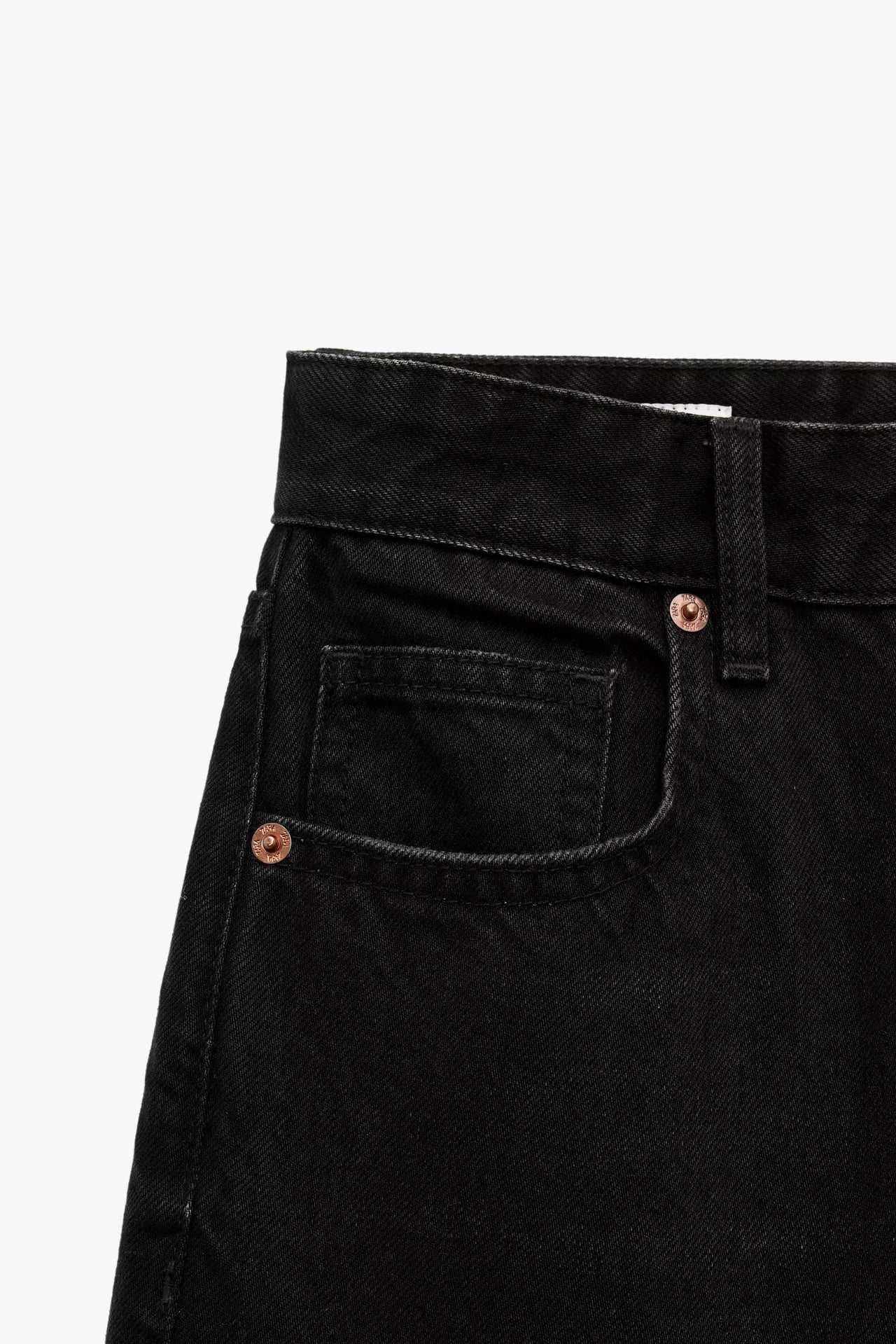 JEANS TRF WIDE LEG TIRO ALTO