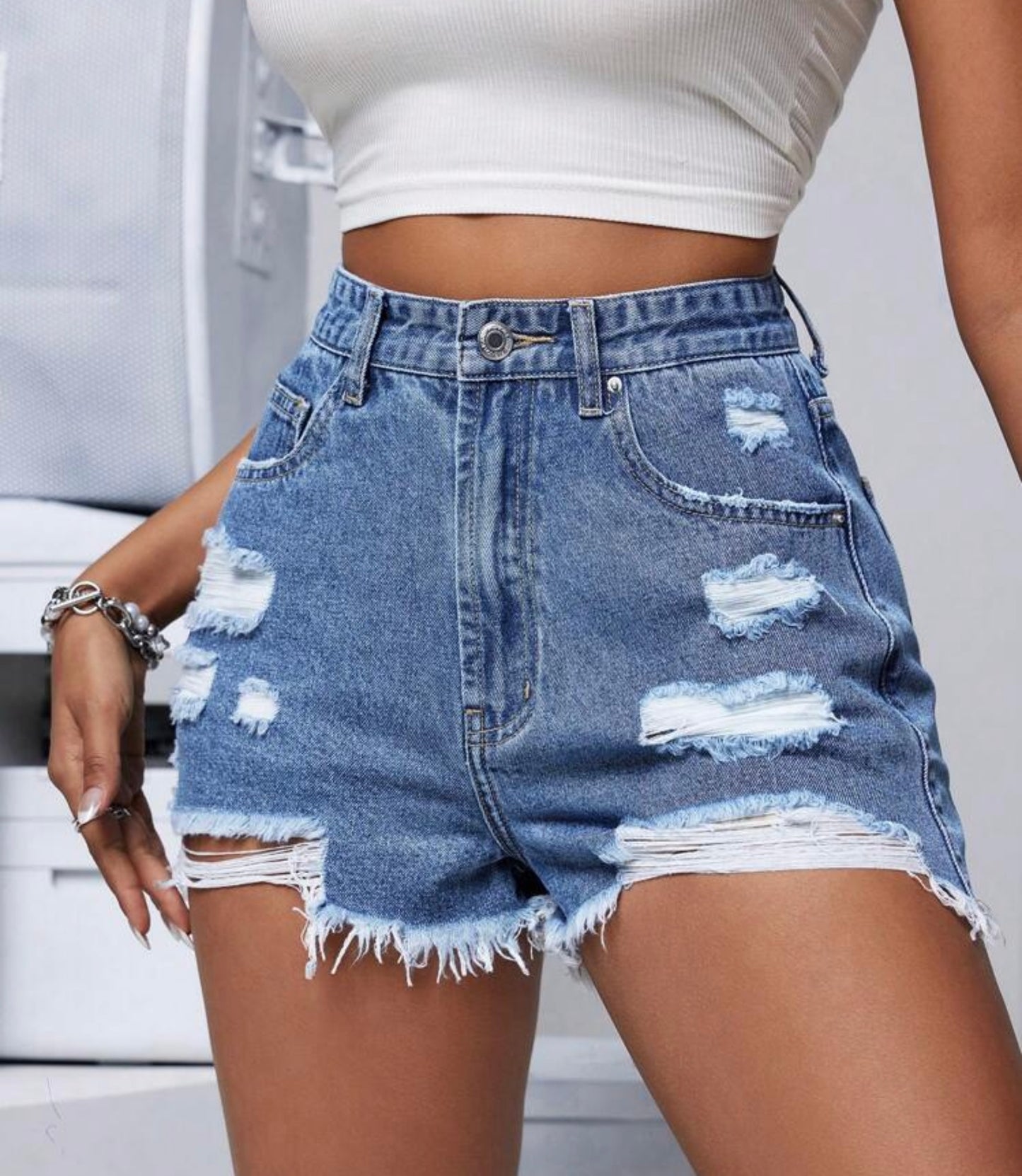 Short jeans rasgados