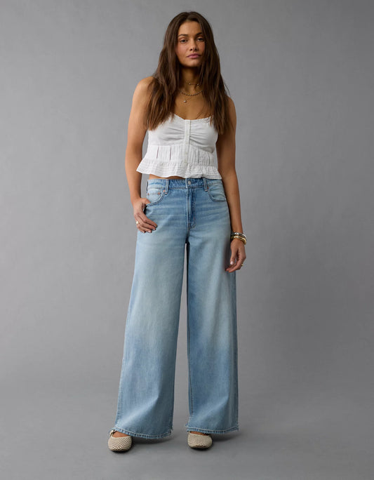 Jean AE super high rise ultra wide leg