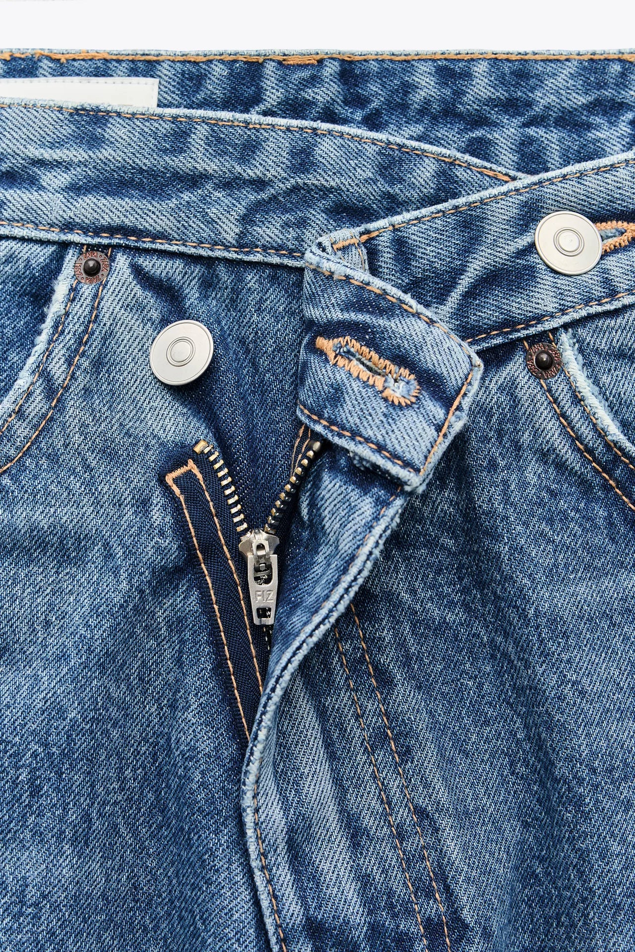 JEANS TRF WIDE LEG CINTURA CRUZADA TIRO ALTO