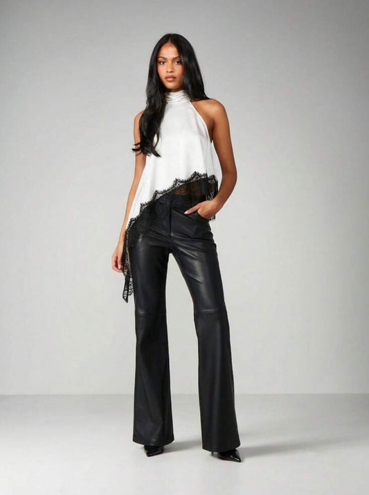 Top Halter sin mangas