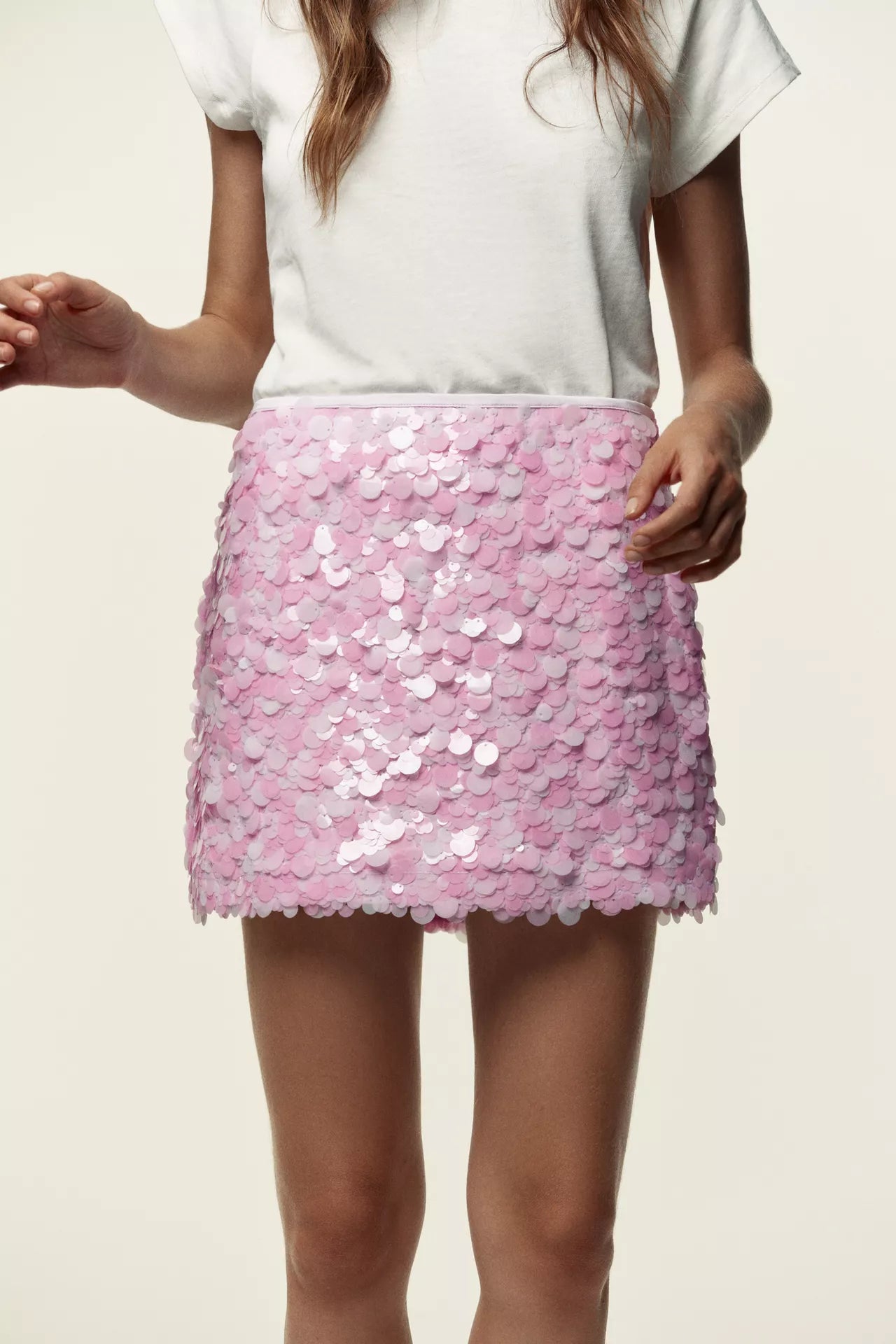 FALDA MINI LENTEJUELAS