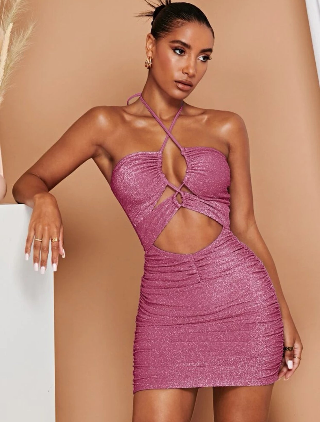 Vestido de brillos al cuerpo