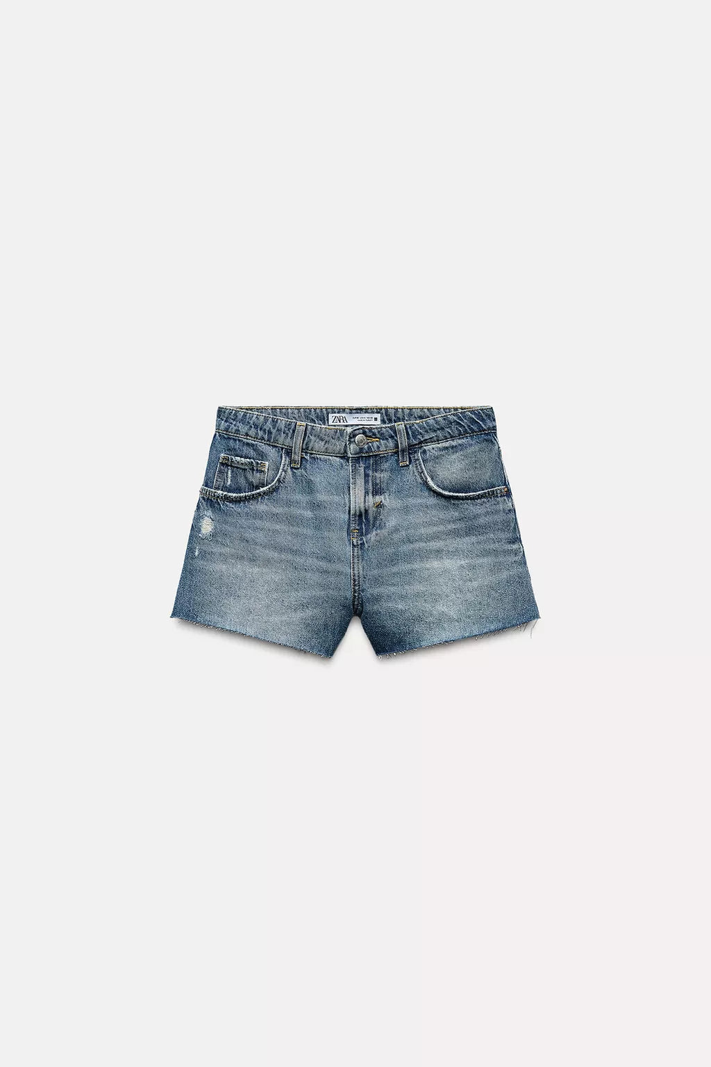 Low rise short jeans