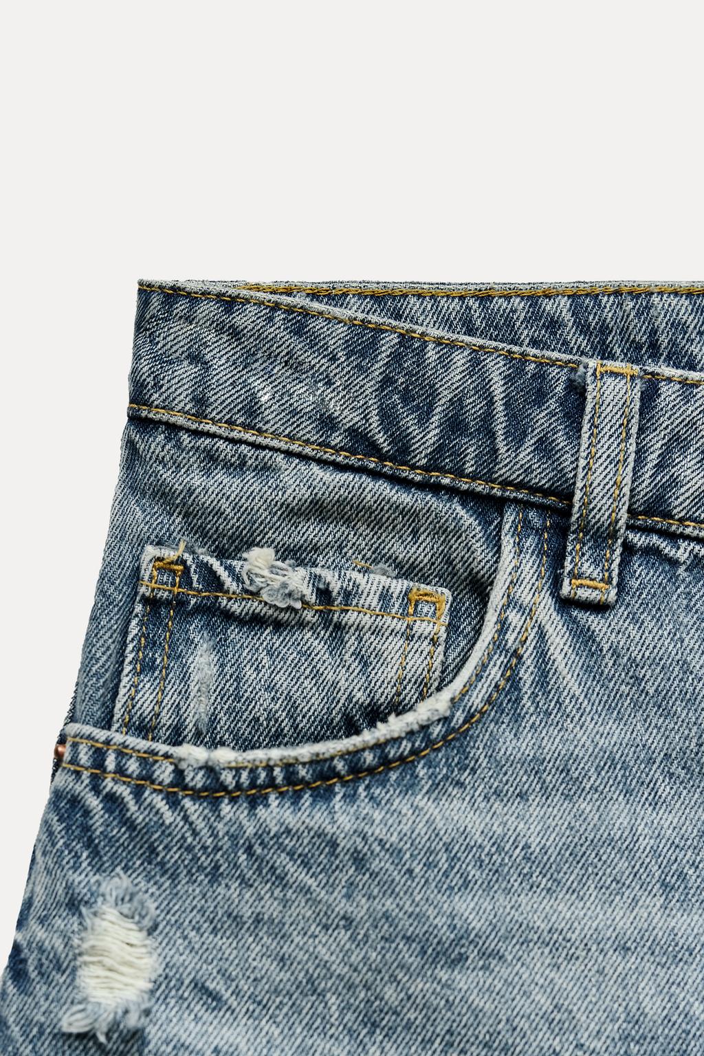 Low rise short jeans