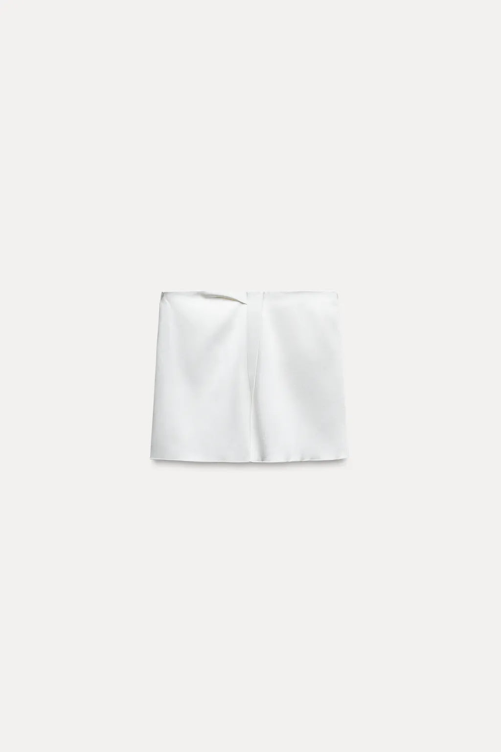 Blusa strapless de seda