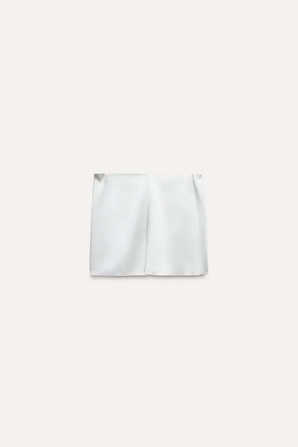 Blusa strapless de seda