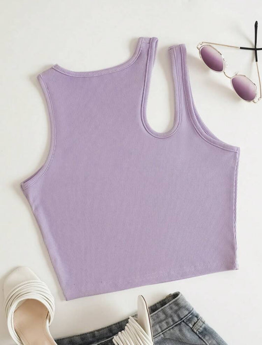 Crop top con abertura