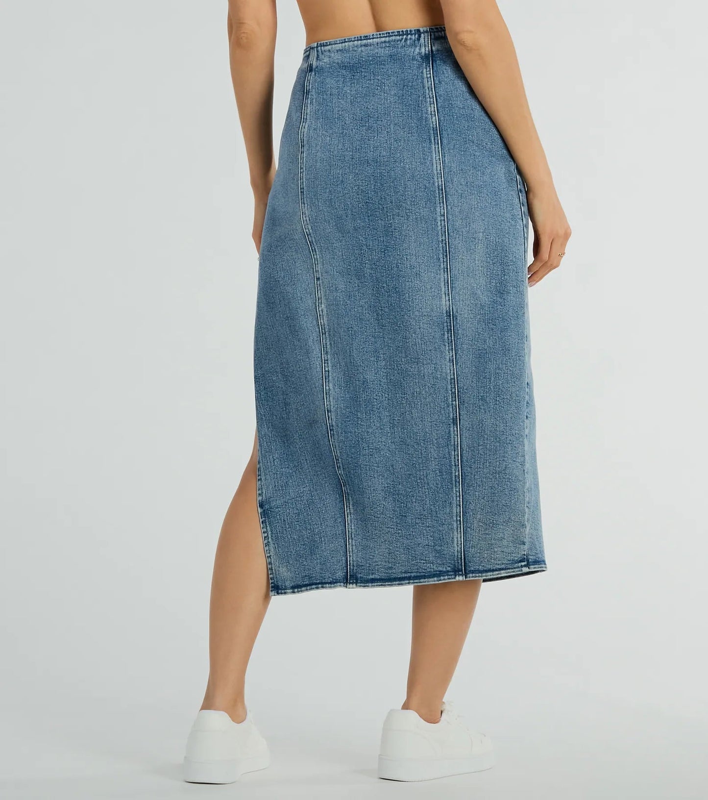 Falda midi jeans