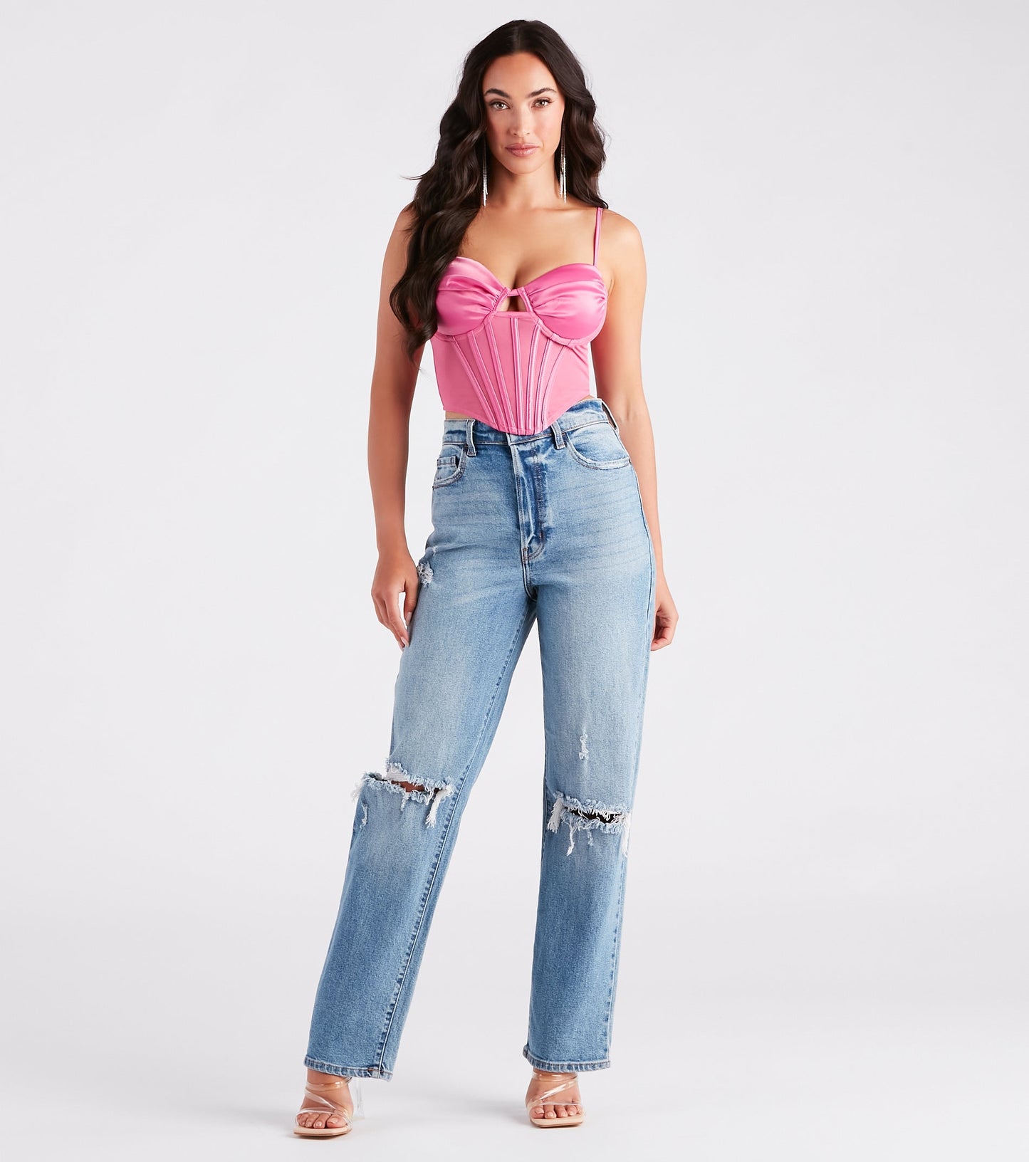 Corset con transparencias