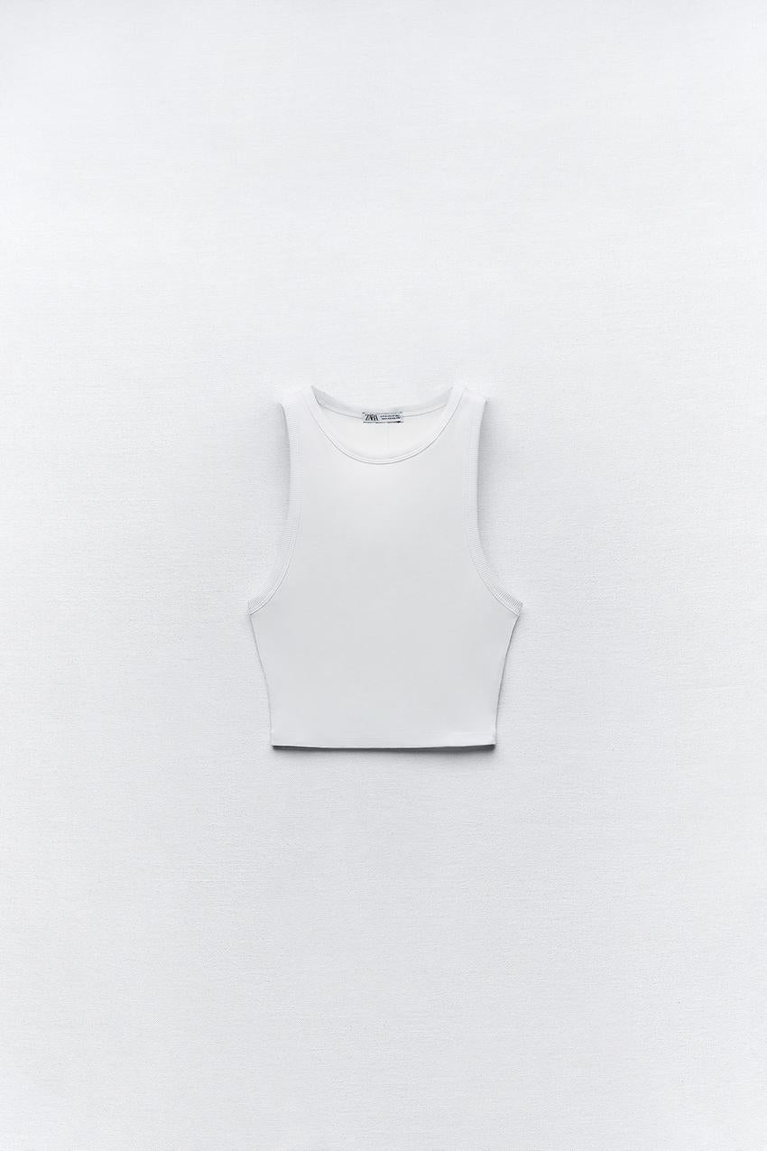 Crop top musculosa