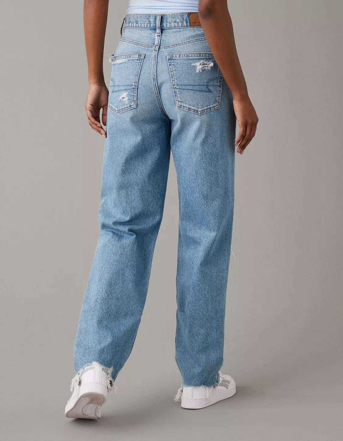 Super high rise baggy Straight
