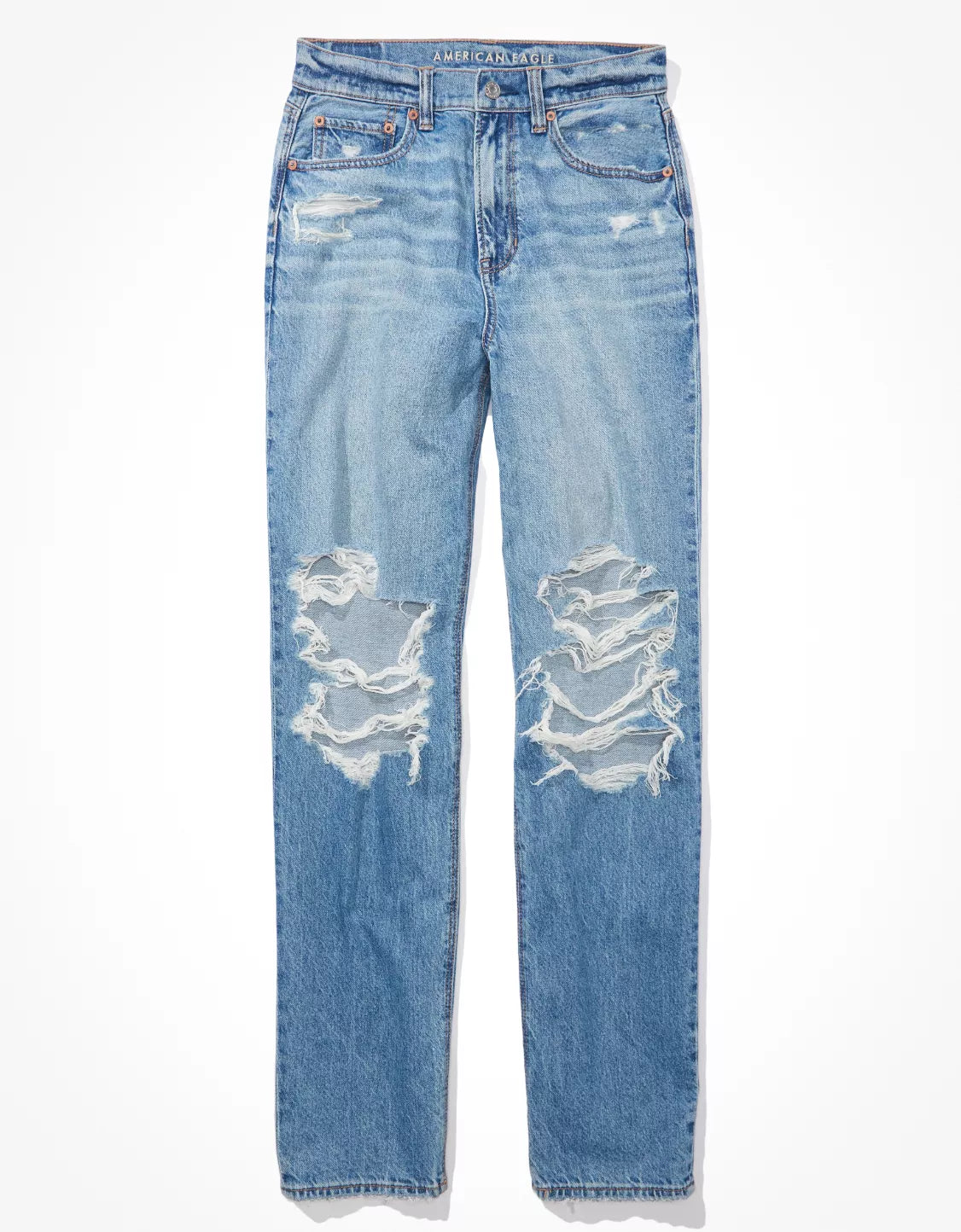 Super high rise baggy Straight