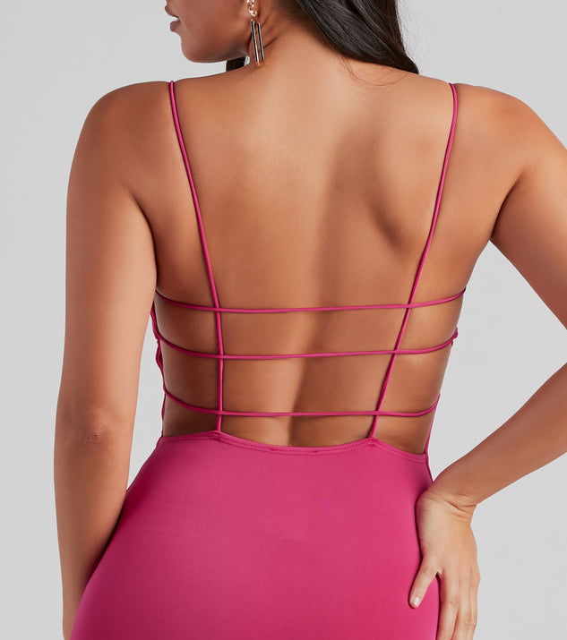 Vestido con escote en la espalda