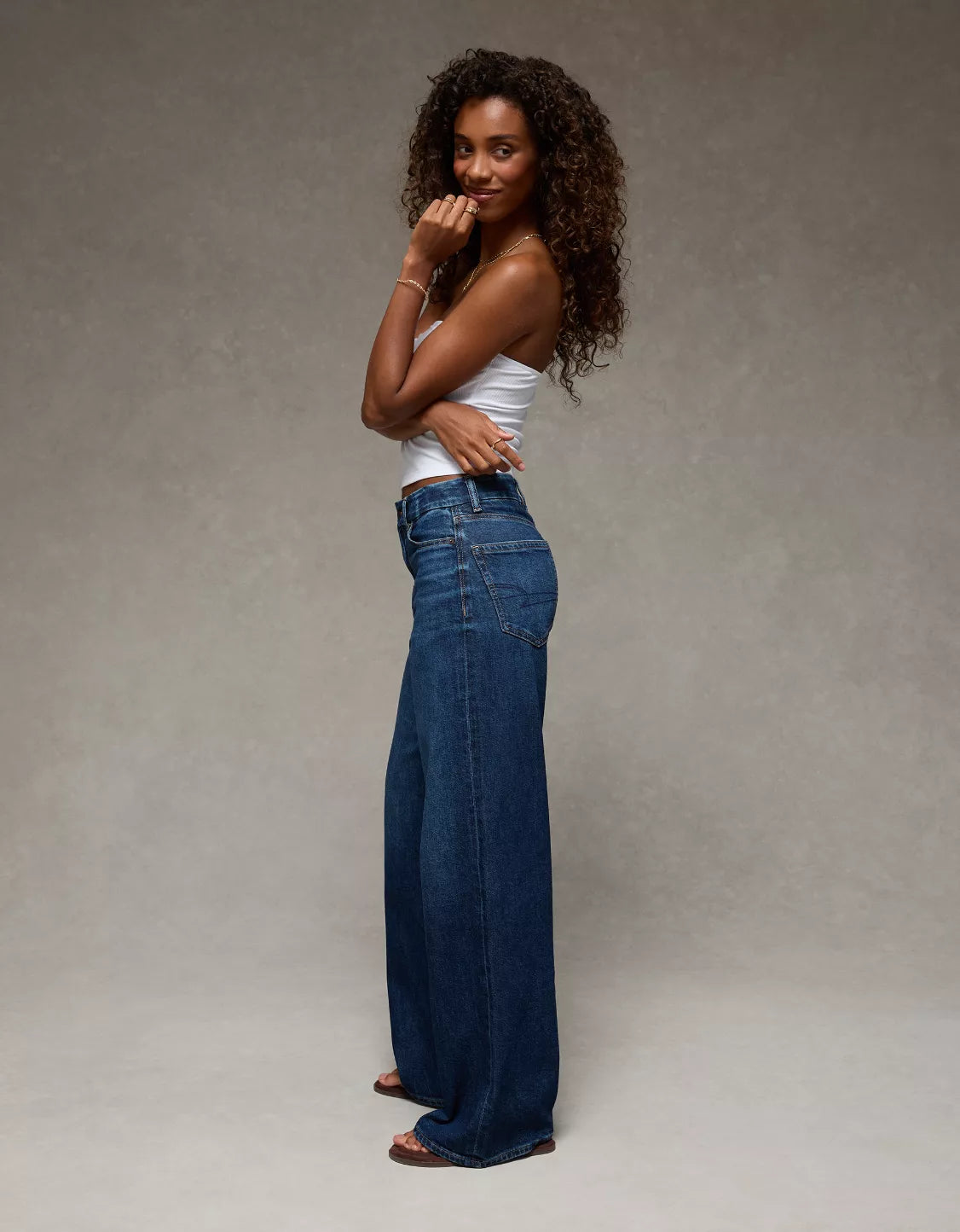 Jeans baggy wide leg