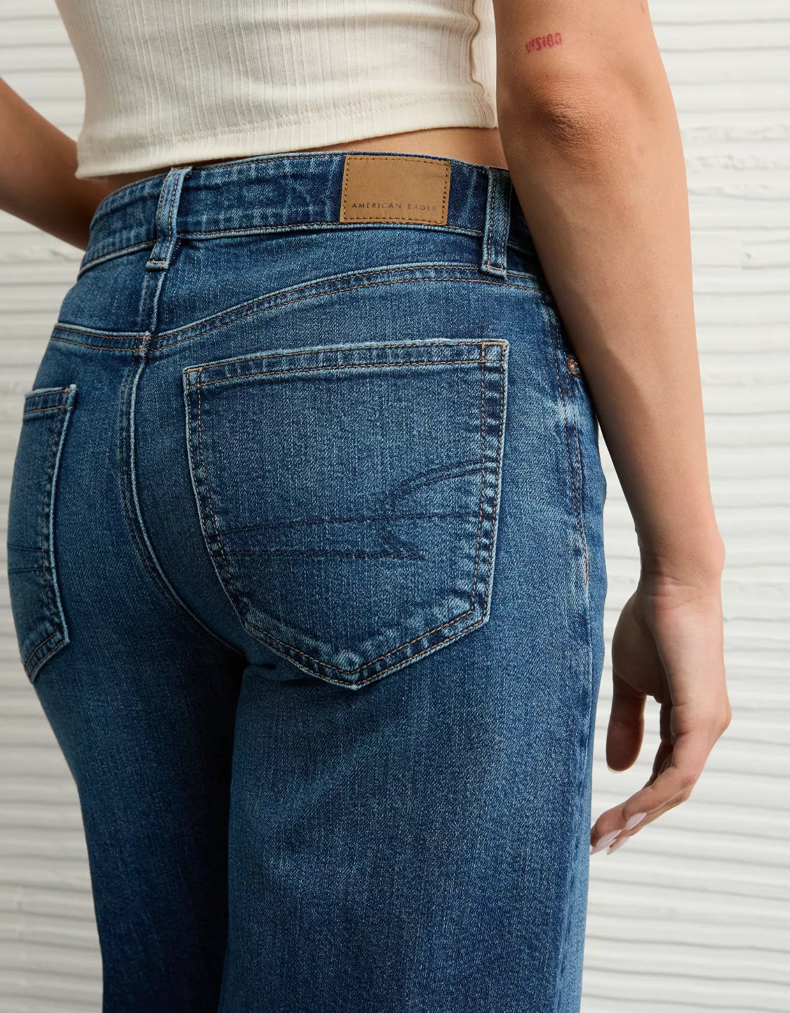 Jeans high rise baggy wide leg