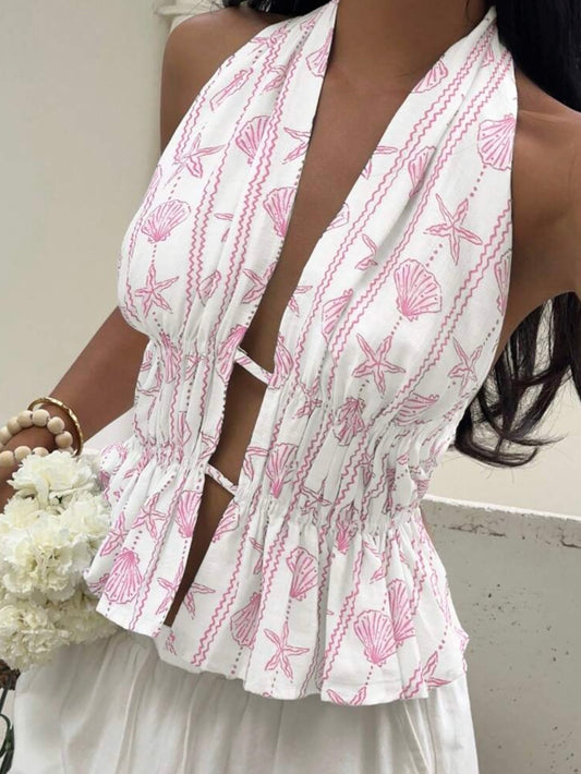 Top Halter estampado