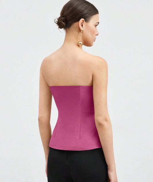 Blusa larga con botones