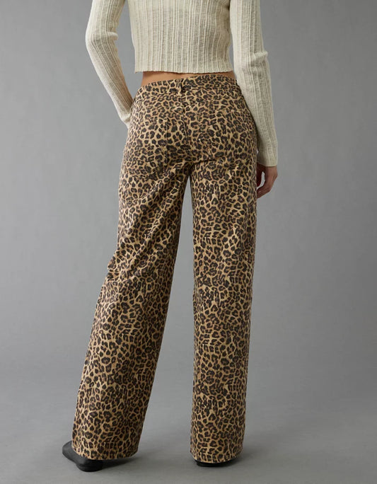 Pantalon wide leg stretch