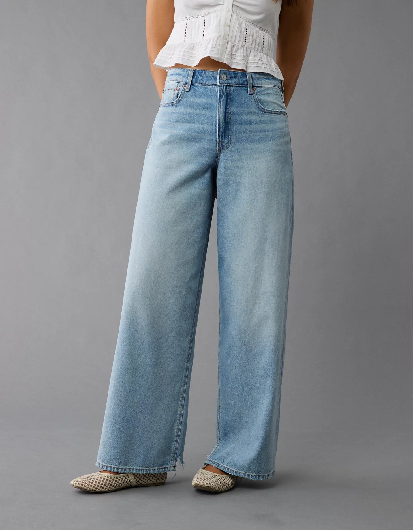 Jean AE super high rise ultra wide leg