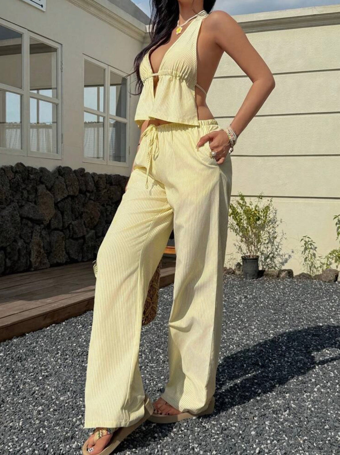 Conjunto amarillo de tiros