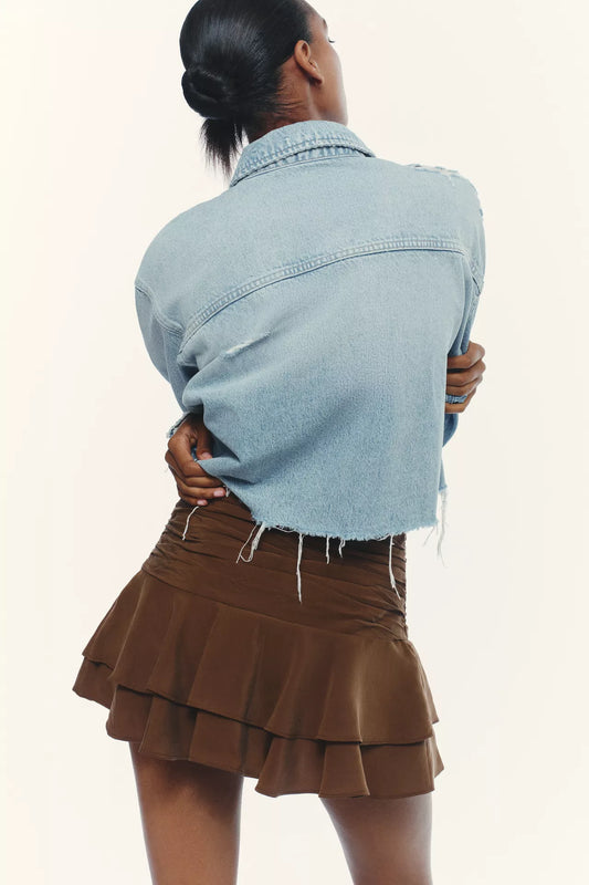 FALDA PANTALÓN VOLANTES