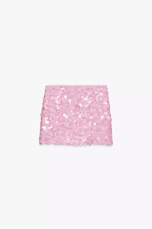 FALDA MINI LENTEJUELAS