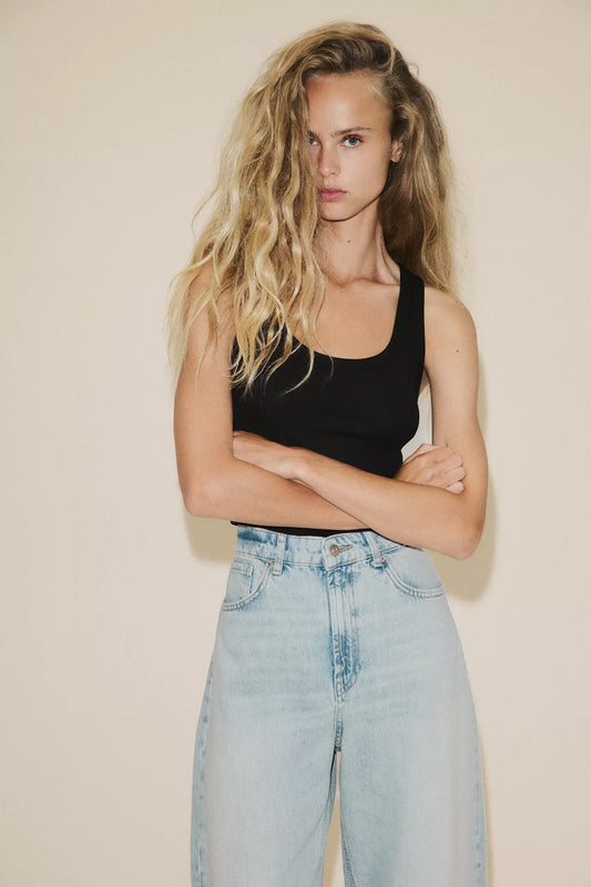 JEANS BARREL TRF TIRO ALTO