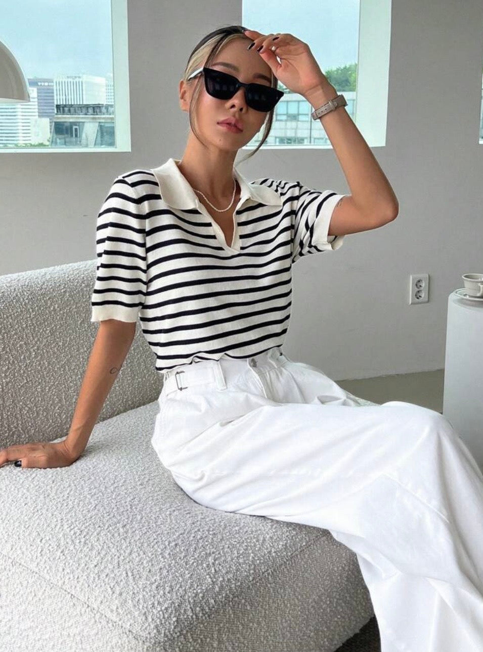 Blusa de punto casual