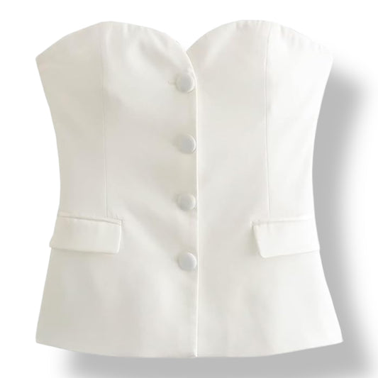 Blusa formal de botones
