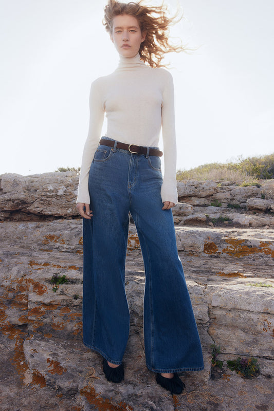 Jeans wide high