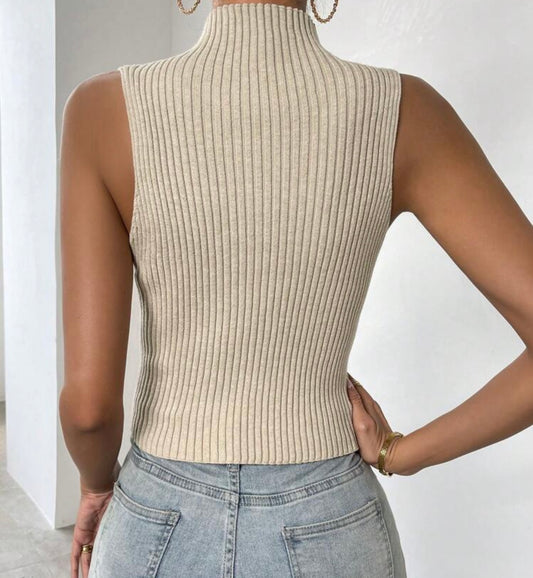 Top cuello alto