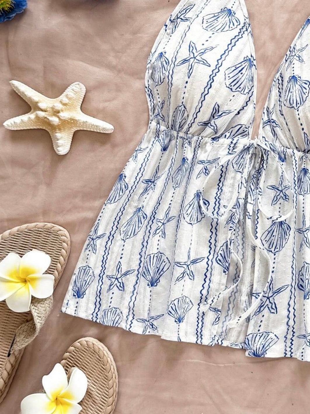 Top estampado con lazo