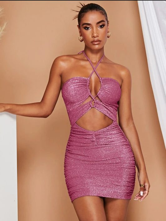 Vestido de brillos al cuerpo