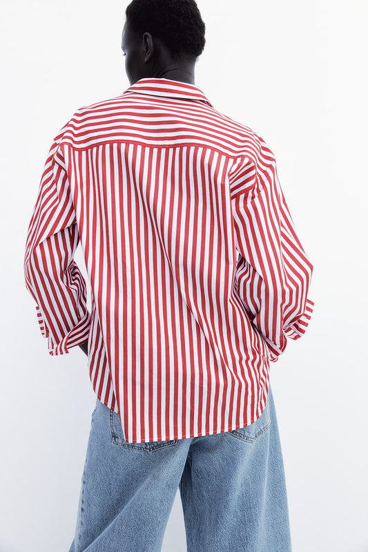 Camisa oversize de lineas