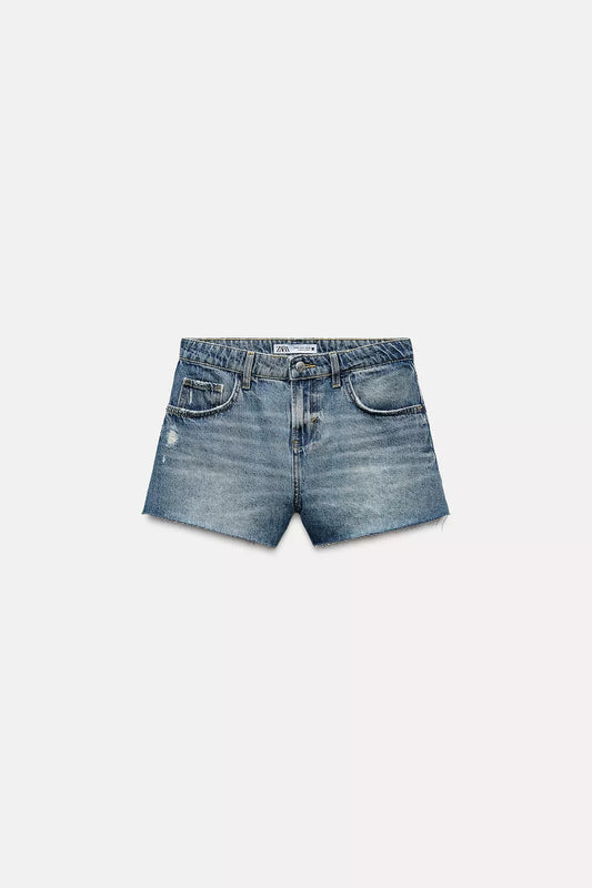 Low rise short jeans