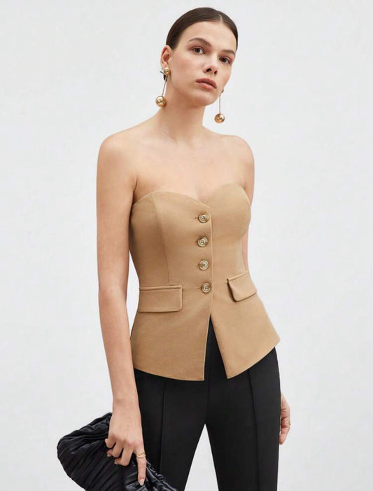 Blusa semi formal con botones