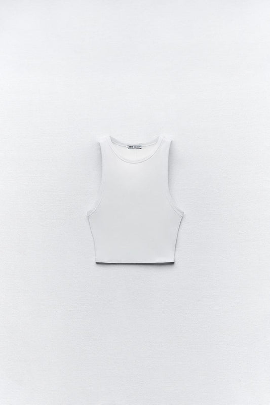Crop top musculosa