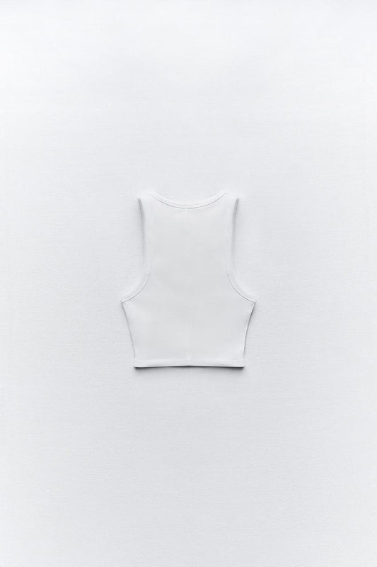 Crop top musculosa
