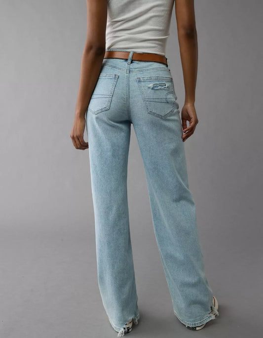 Baggy jeans high rise AE