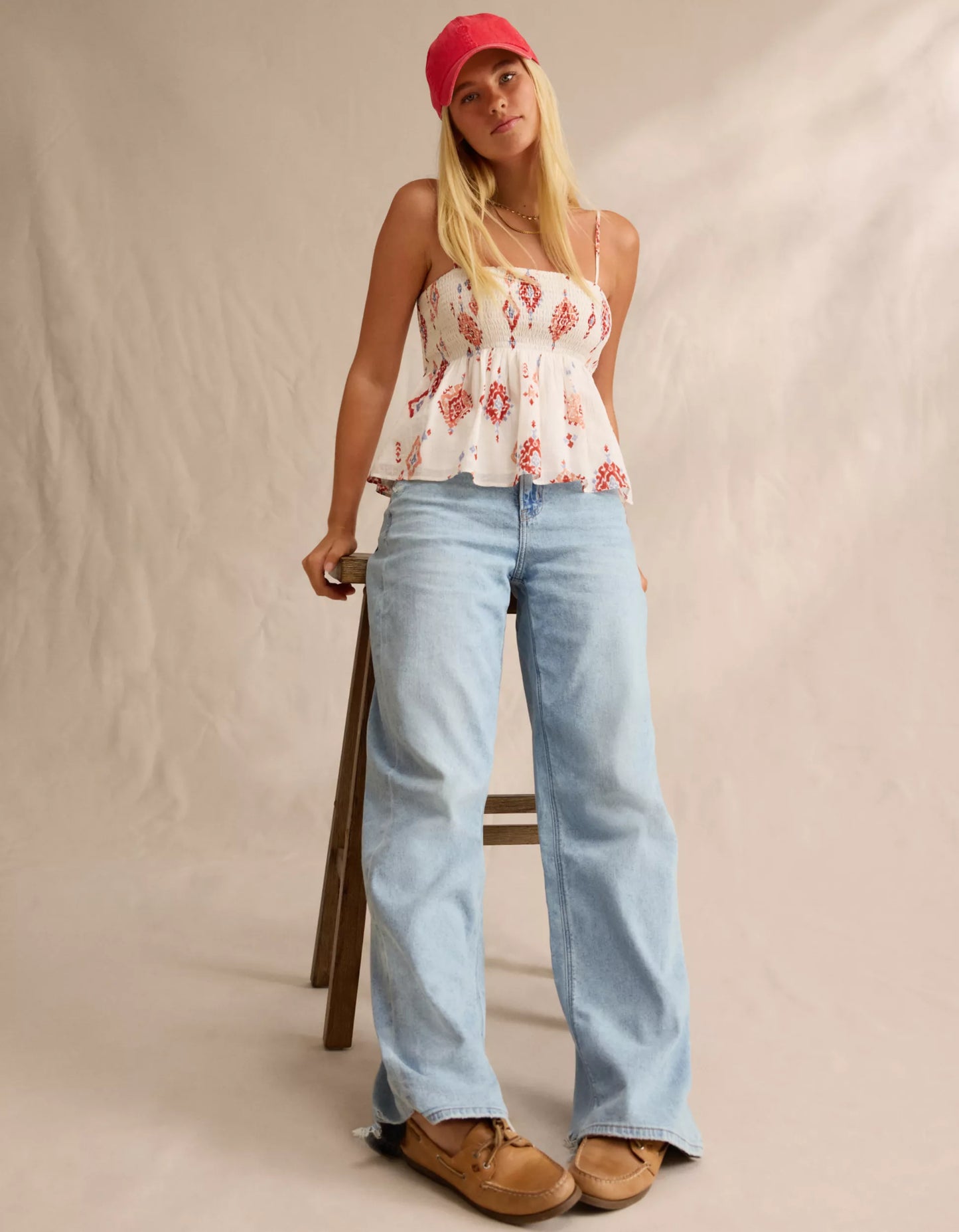 Baggy jeans high rise AE