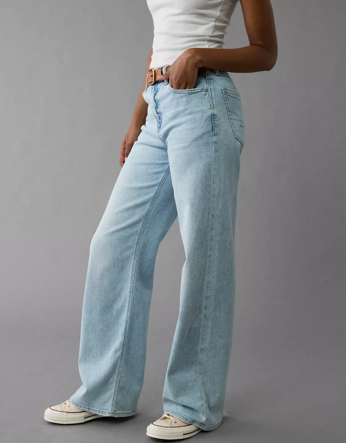 Baggy jeans high rise AE